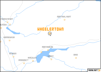 map of Wheelertown