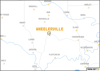 map of Wheelerville