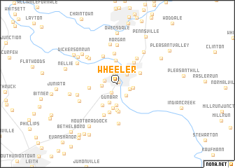 map of Wheeler