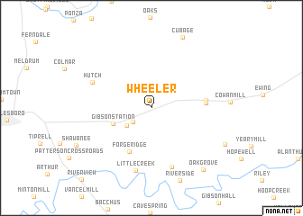 map of Wheeler