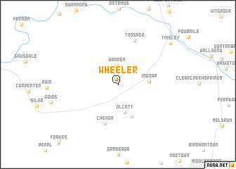 map of Wheeler