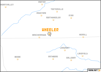 map of Wheeler