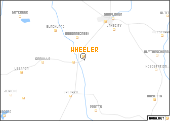 map of Wheeler