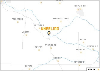 map of Wheeling