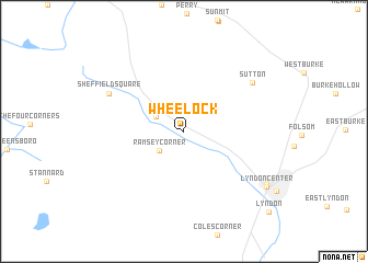 map of Wheelock