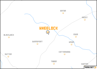 map of Wheelock