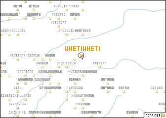 map of Whetiwheti