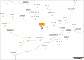map of Whe
