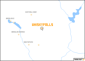 map of Whisky Falls