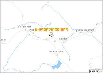 map of Whispering Pines