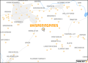 map of Whispering Pines