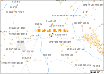 map of Whispering Pines