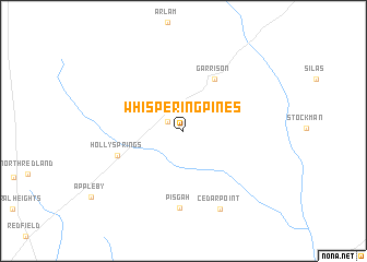 map of Whispering Pines
