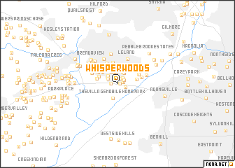 map of Whisperwoods