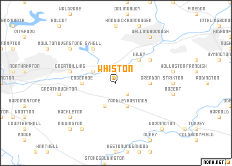 map of Whiston