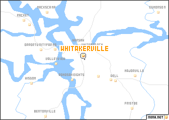 map of Whitakerville