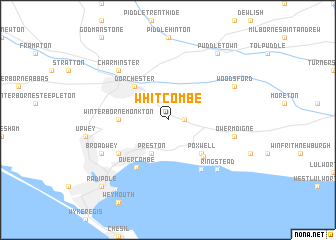 map of Whitcombe