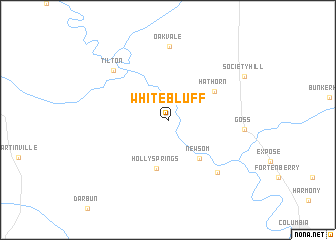 map of White Bluff