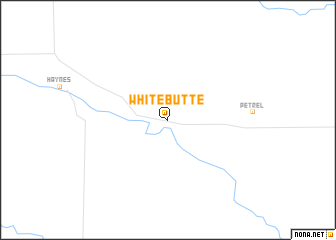map of White Butte