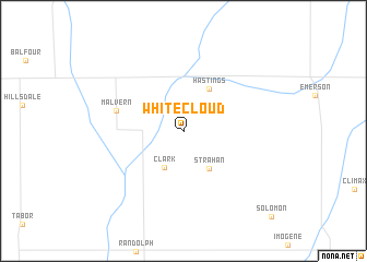 map of White Cloud