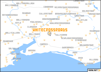 map of White Cross Roads