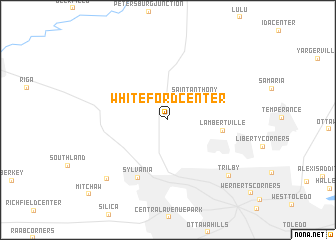 map of Whiteford Center