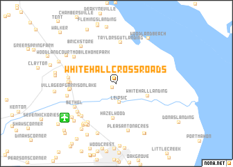 map of Whitehall Crossroads