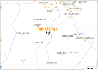 map of Whitehall