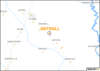 map of White Hill