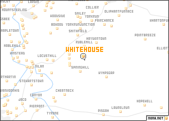 map of White House