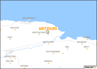 map of Whitekirk