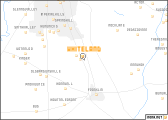 map of Whiteland