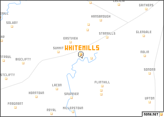 map of White Mills