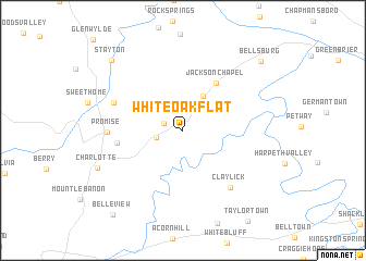 map of White Oak Flat
