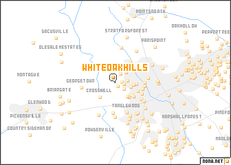 map of White Oak Hills