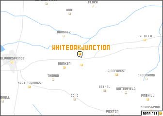 map of White Oak Junction
