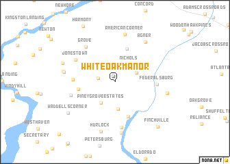 map of White Oak Manor