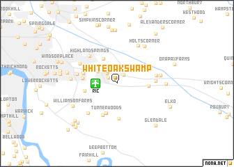 map of White Oak Swamp