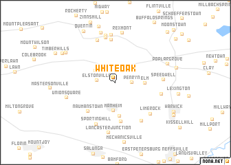 map of White Oak