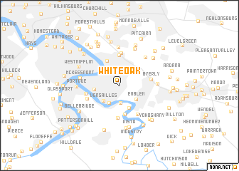 map of White Oak