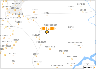 map of White Oak