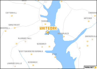 map of White Oak