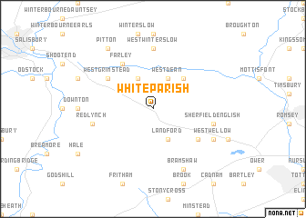 map of Whiteparish