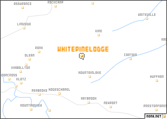 map of White Pine Lodge