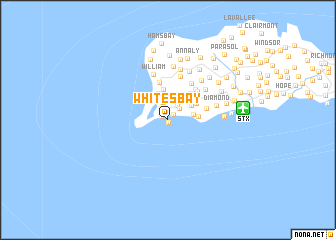 map of Whites Bay