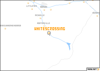 map of Whites Crossing