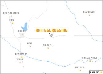 map of Whites Crossing