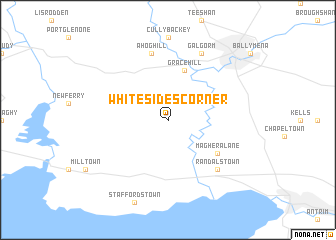map of Whitesides Corner