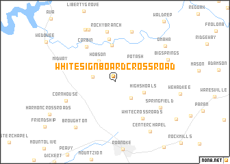 map of White Signboard Crossroad