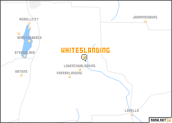 map of Whites Landing